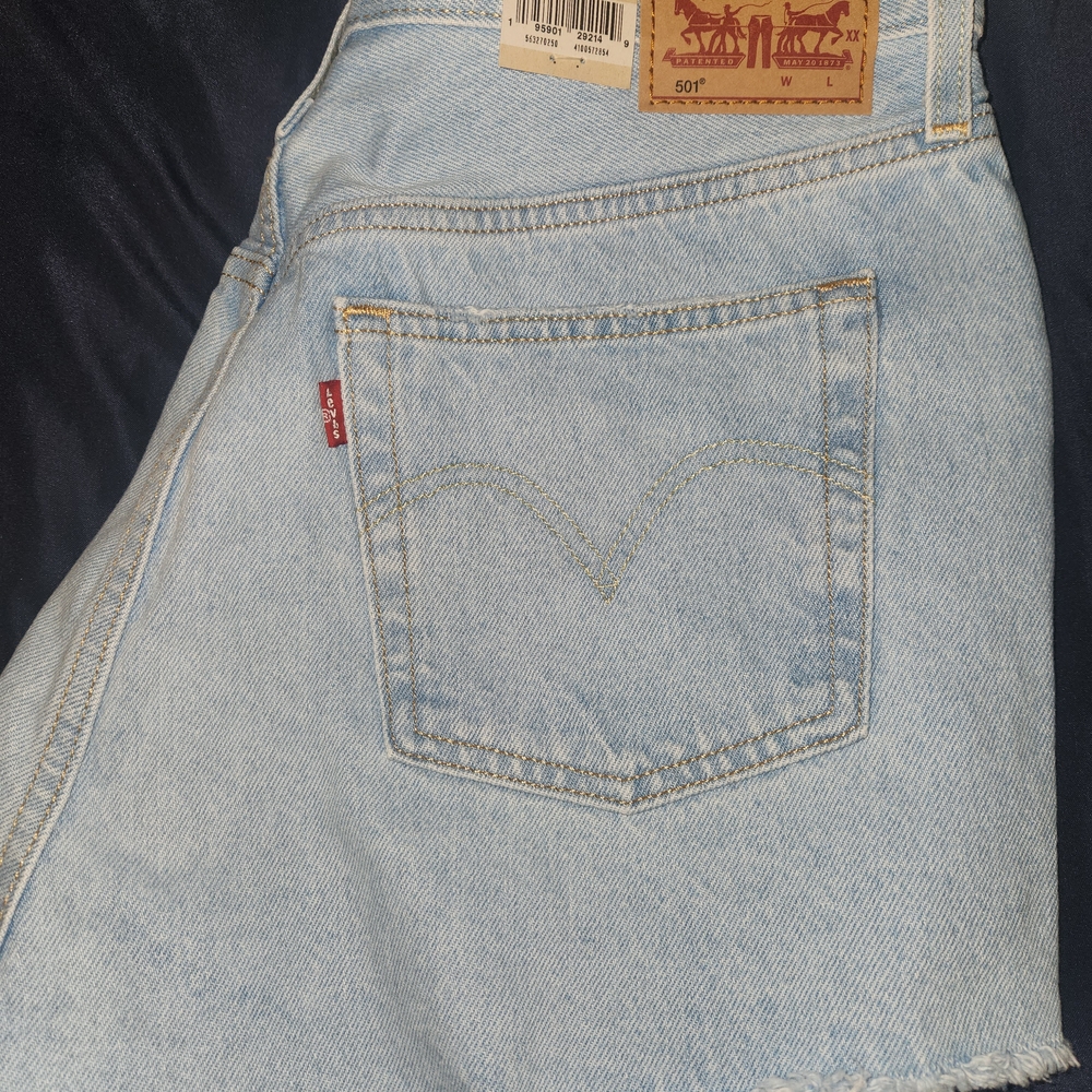 Levi's Light Blue Denim Shorts